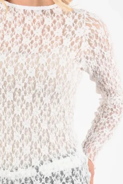Aimée the label annie T-shirt lange mouw Off white