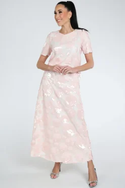 Aimée the label christine Rok wijd lang Licht roze