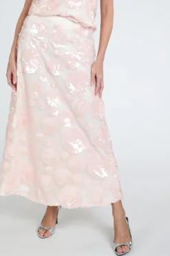 Aimée the label christine Rok wijd lang Licht roze