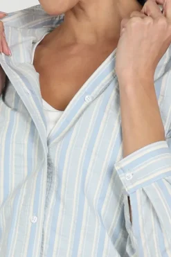 Aimée the label doris Blouse lange mouw Licht blauw