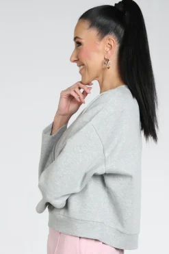 Aimée the label elan Sweater Licht grijs