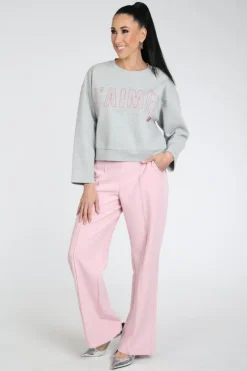 Aimée the label elan Sweater Licht grijs