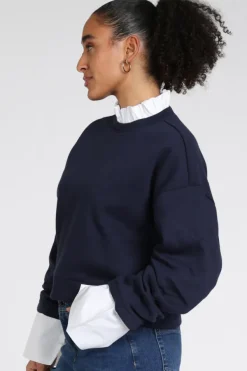 Aimée the label elan Sweater Marine