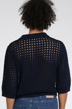 Aimée the label gina Vest Marine