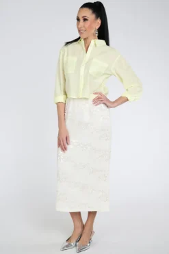 Aimée the label kian Rok recht lang Off white