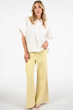 Aimée the label mieeille Blouse korte mouw Off white