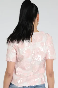 Aimée the label tulu Blouse korte mouw Licht roze