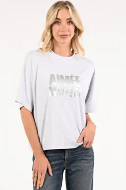 Aimée the label willeke T-shirt korte mouw Grijs