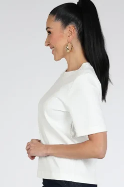 Aimée the label zeno T-shirt korte mouw Off white