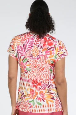 Atelier Maillet DV6st031 T-shirt korte mouw Koraal