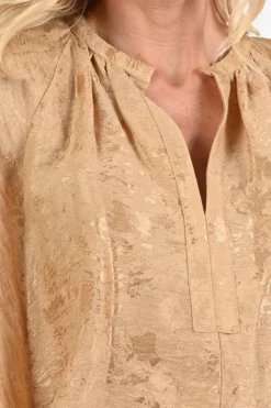 By-Bar 26112041 Blouse korte mouw Goud