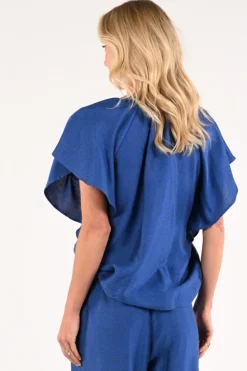 By-Bar 26112067 Blouse korte mouw Royal