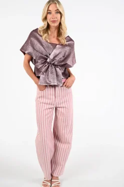 By-Bar 26211010  Blouse korte mouw Roze