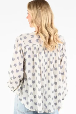 By-Bar 26112074 Blouse lange mouw Off white