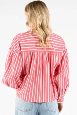 By-Bar 26112057  Blouse lange mouw Rood