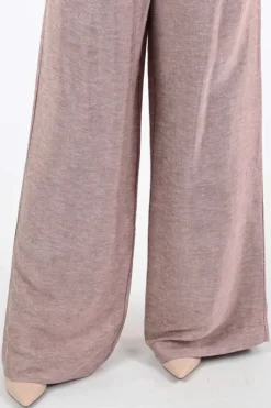 By-Bar celin gloss pants Broek Oud rose
