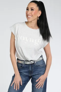 By-Bar 26211015 T-shirt korte mouw Licht grijs
