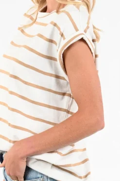 By-Bar 26211022 T-shirt korte mouw Zand