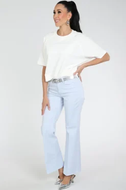 Cambio fabienne 7641 Broek Licht blauw