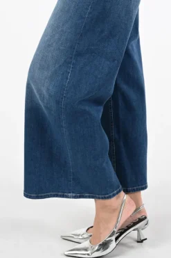 Cambio palazzo cropped Jeans Blue denim