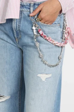 Cambio palazzo cropped Jeans Blue denim