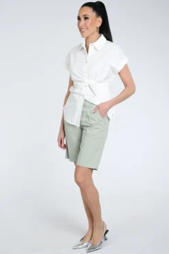 Cambio Stella bermuda Short Kaki