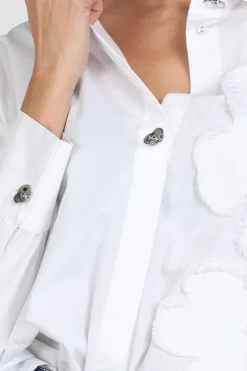 Caroline Biss 1679 Blouse lange mouw Wit