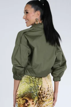 Caroline Biss 1825 Bomber Kaki