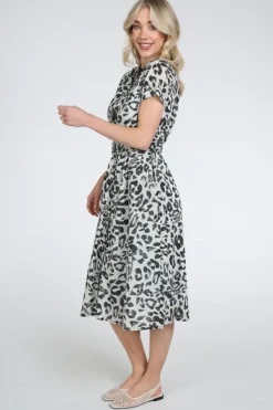 Catnoir 3352-2 Jurk korte mouw Blauw