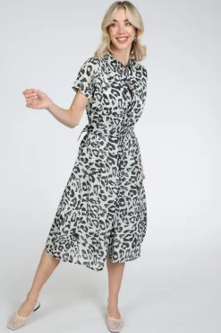 Catnoir 3352-2 Jurk korte mouw Blauw
