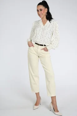 Co'couture 45062 Blouse lange mouw Ecru