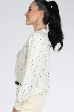 Co'couture 45062 Blouse lange mouw Ecru