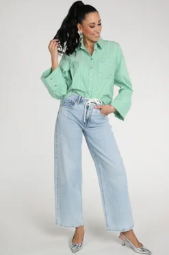Co'couture 45055 Blouse lange mouw Groen