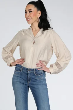 Co'couture 45082 Blouse lange mouw Zand
