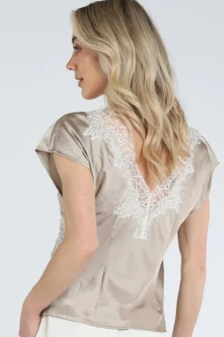 Co'couture 45167 Blouse mouwloos Zand