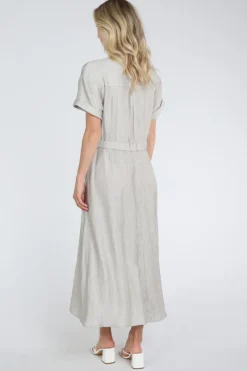 Co'couture CherCC wrap dress Jurk korte mouw Zilver