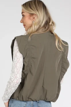 Co'couture 40042 Gilet Olijf