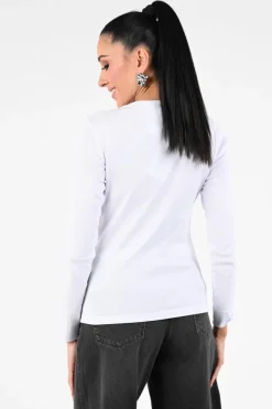 Co'couture Granny cc tee T-shirt lange mouw Wit
