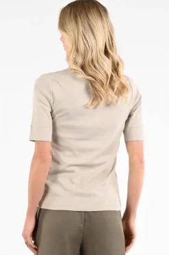 Co'couture 33016 GrannyCC T-shirt korte mouw Beige