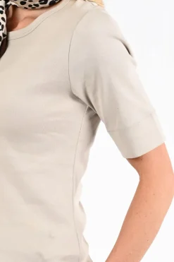 Co'couture 33016 GrannyCC T-shirt korte mouw Beige