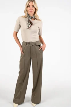 Co'couture 33016 GrannyCC T-shirt korte mouw Beige