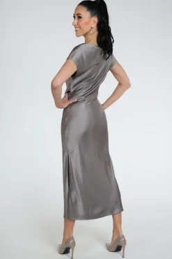 Co'couture 46026 Jurk korte mouw Taupe