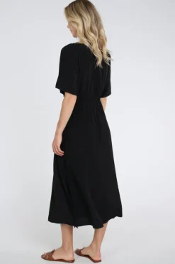 Co'couture 46067 Jurk korte mouw Zwart