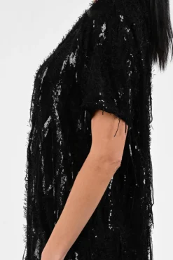 Co'couture 36576 Jurk korte mouw Zwart