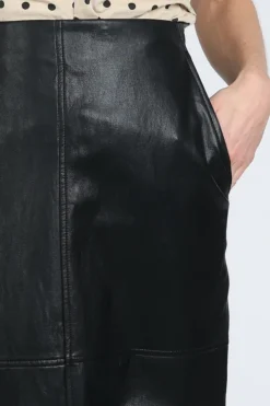 Co'couture 34208 Leren rok Zwart