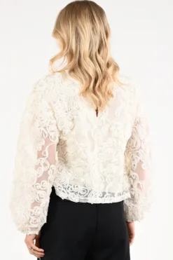 Co'couture 45009 TessyCC Blouse lange mouw Off white
