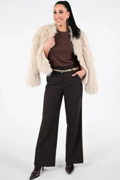 Co'couture 33166 T-shirt korte mouw Bruin
