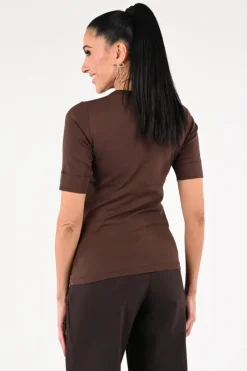 Co'couture 33166 T-shirt korte mouw Bruin