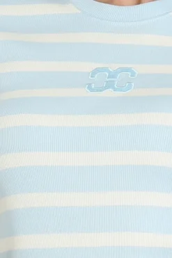 Co'couture 43015 T-shirt korte mouw Licht blauw