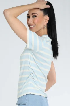 Co'couture 43015 T-shirt korte mouw Licht blauw